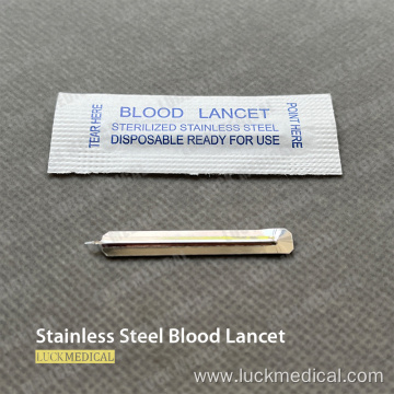 Stainless Steel Blood Lancet Blood Sugar Test